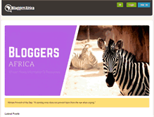 Tablet Screenshot of bloggersafrica.com